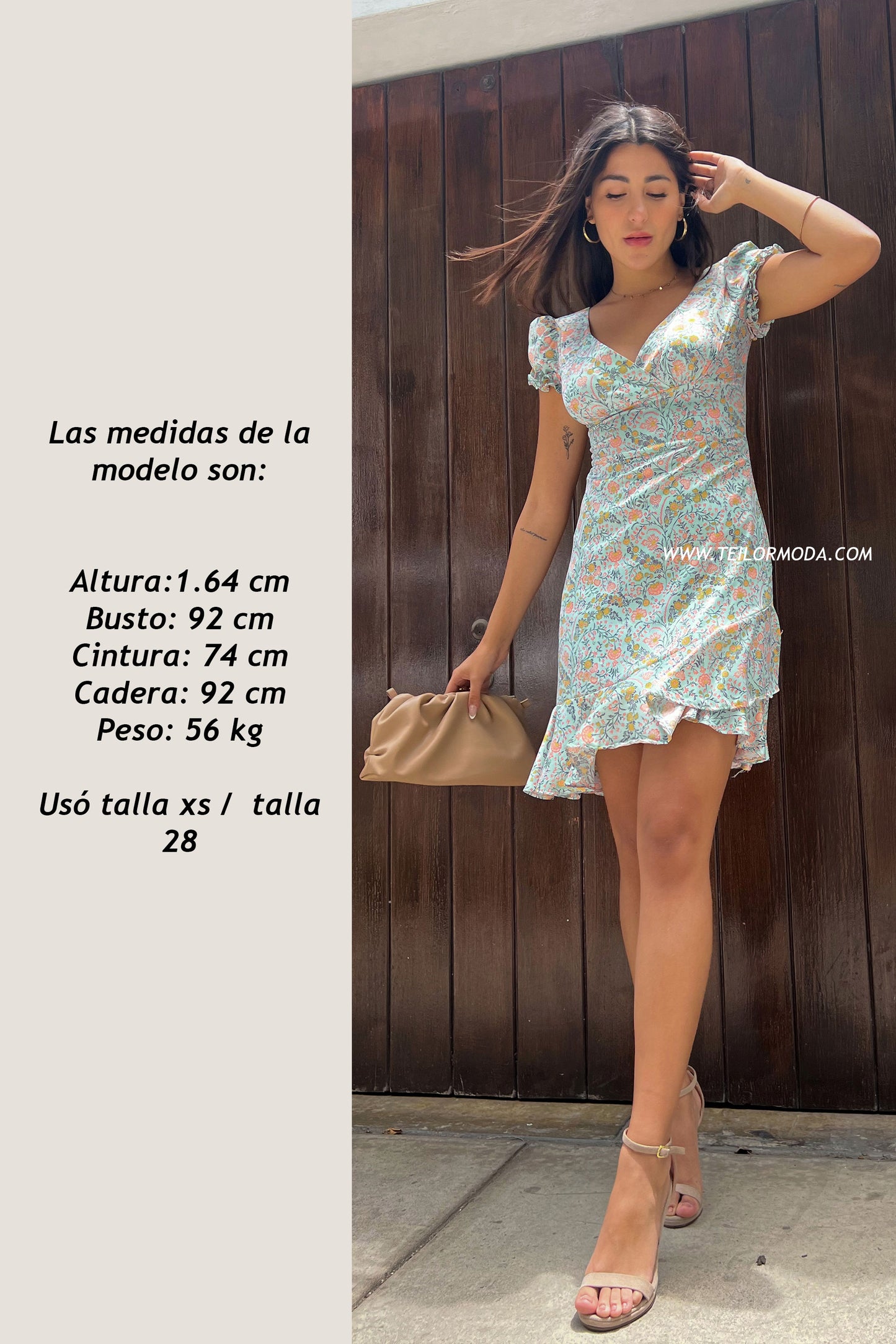 VESTIDO ANGELINA CELESTE