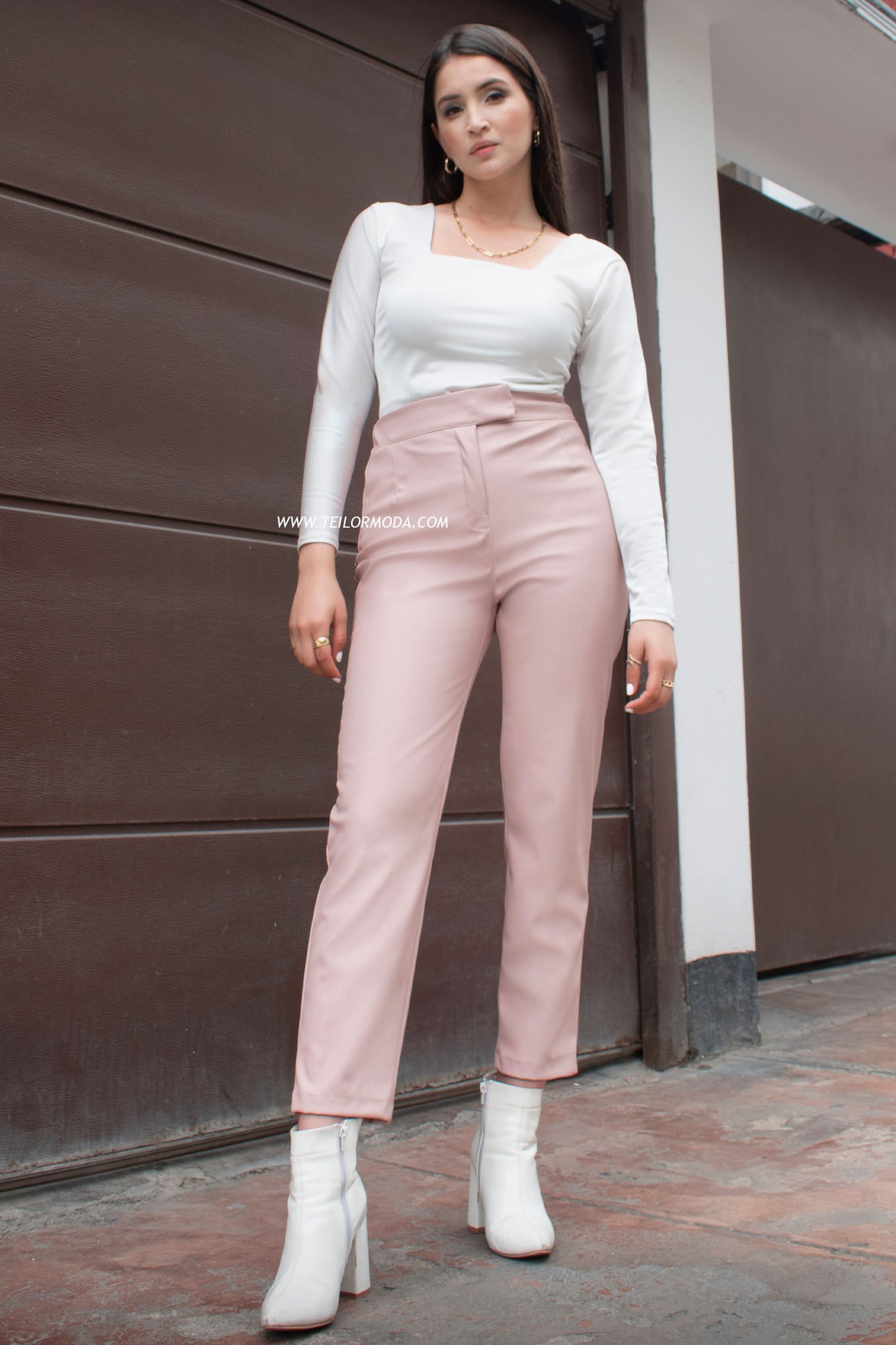 PANTALÓN CUERINA SIMONE ROSADO