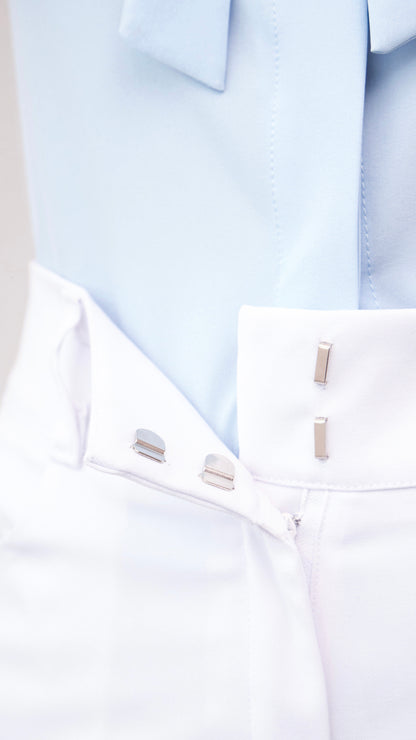 Pantalon de vestir para verano silvia  blanco