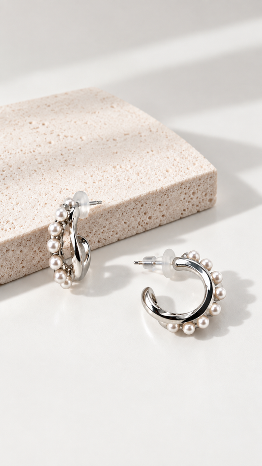 ARETES ARGOLLA ANTONIA PLATEADO