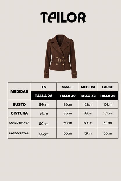 TRENCH COAT CROPPED OLIVIA NEGRO
