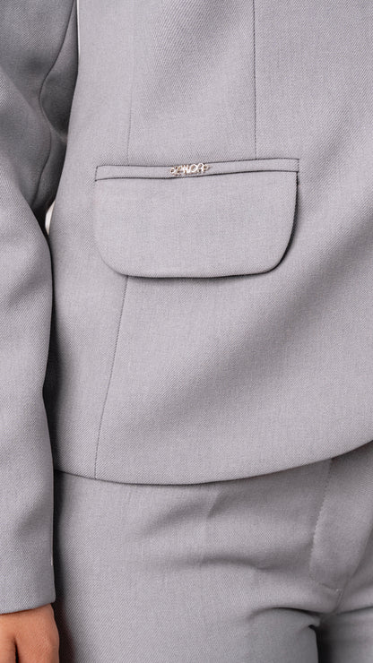 CONJUNTO SASTRE PLOMO PLATA VALENTINA