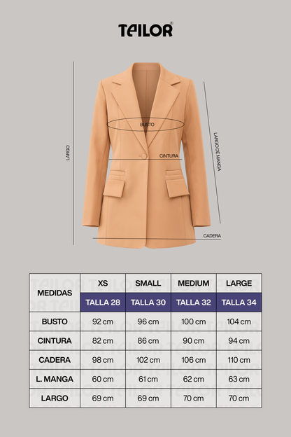 Blazer moderno nerea camello