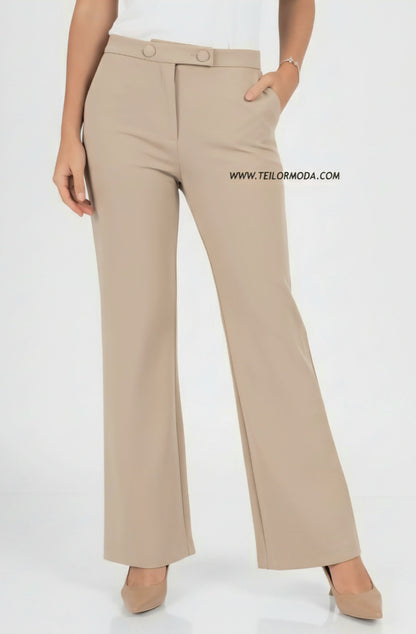 PANTALON PALAZZO MARTINA BEIGE