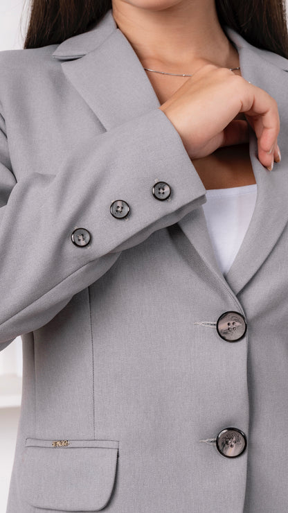 CONJUNTO SASTRE PLOMO PLATA VALENTINA