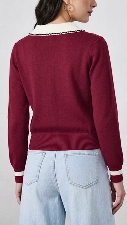 SWEATER CHOMPA GABRIELLE BORGOÑA