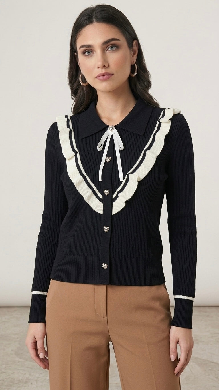 SWEATER CHOMPA ANNIE NEGRO
