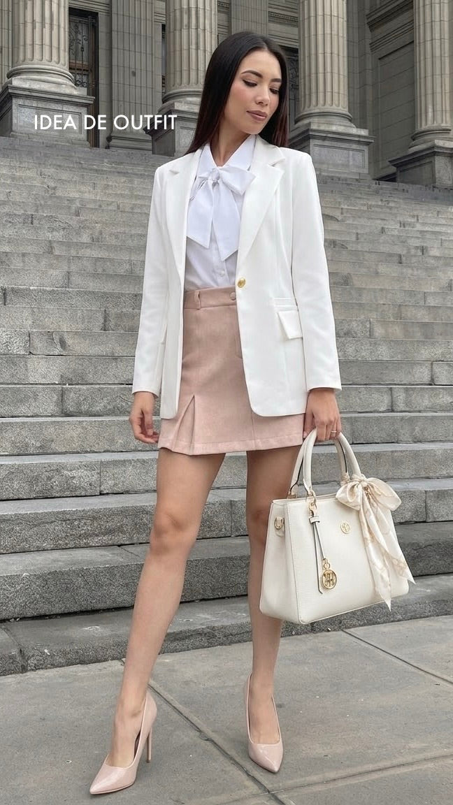 FALDA DE INVIERNO PAÑO HELLEN BEIGE