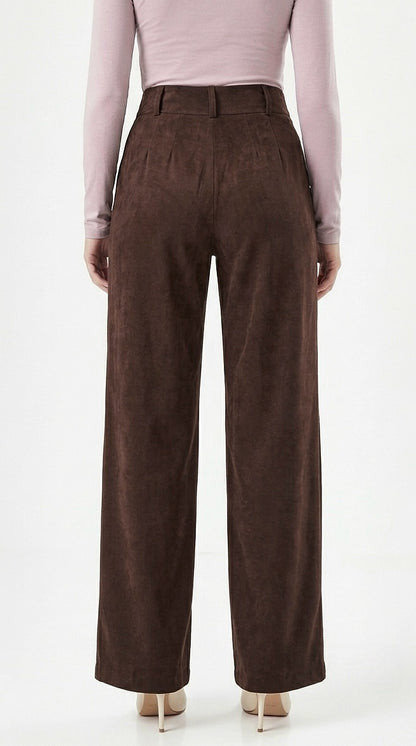 PANTALON PALAZZO OLIVIA MARRÓN