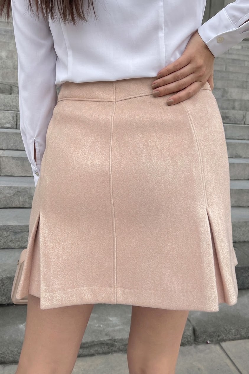 FALDA DE INVIERNO PAÑO HELLEN BEIGE