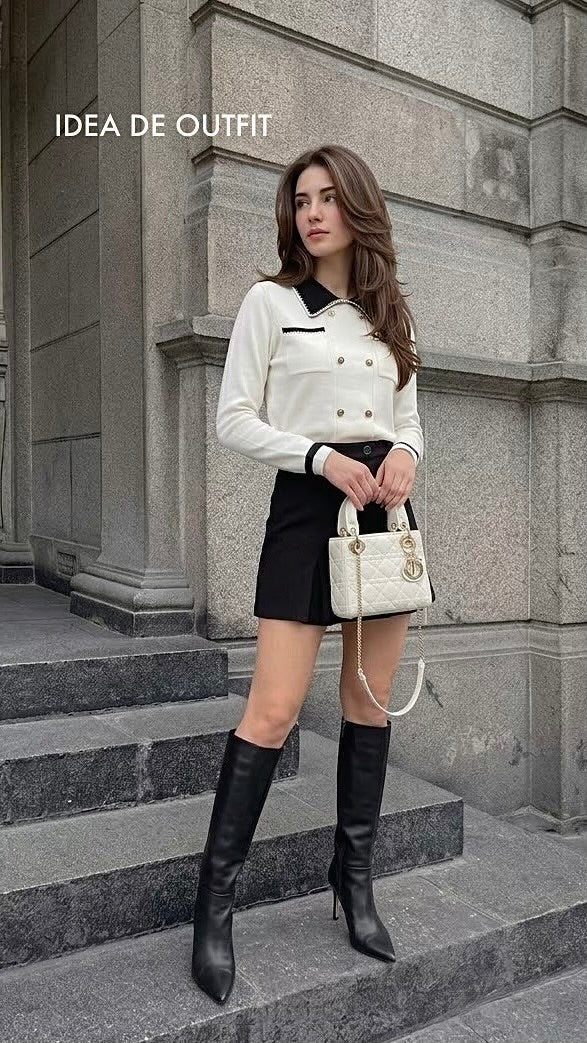 FALDA DE PAÑO INVIERNO HELLEN NEGRO