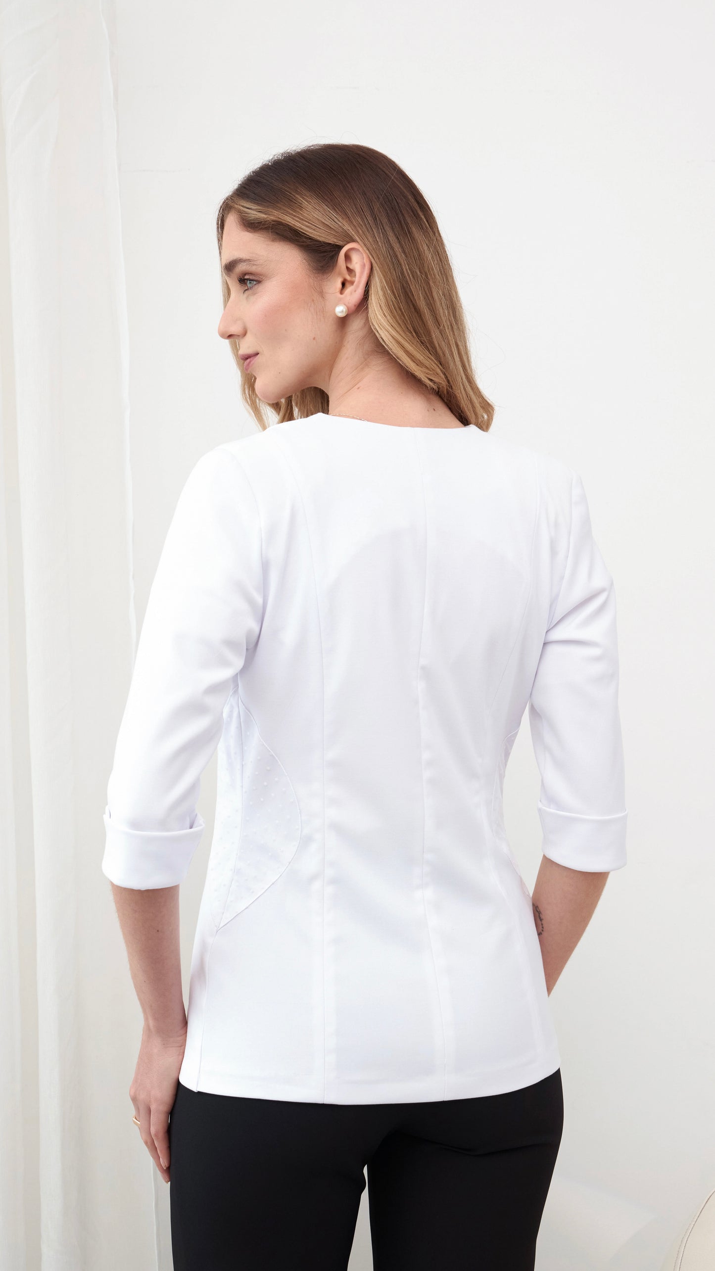 Set de conjunto tres piezas silvia color blanco