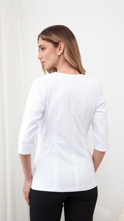 Set de conjunto tres piezas silvia color blanco