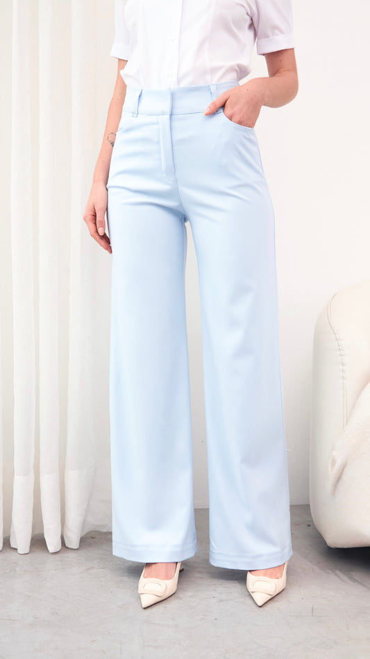 Pantalón de vestir para verano silvia celeste