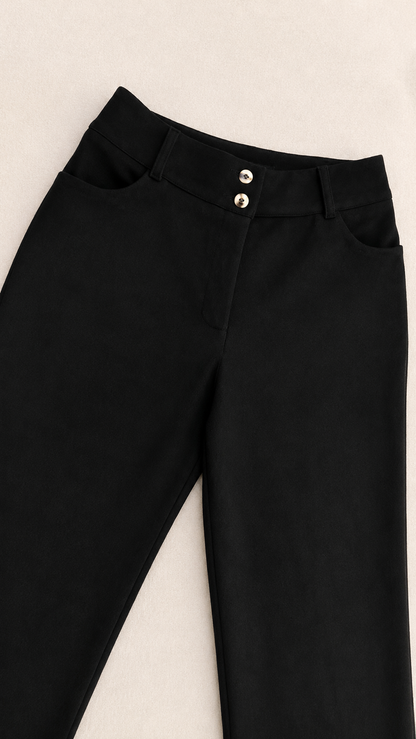 PANTALON PALAZZO OLIVIA NEGRO