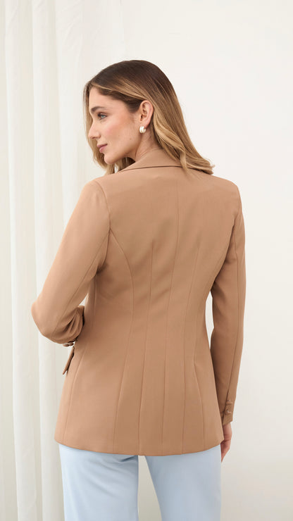 Blazer moderno nerea camello