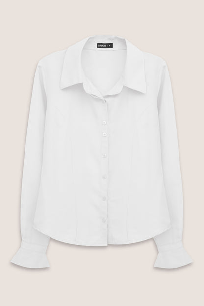 BLUSA CAMISA COTON ISABEL BLANCO