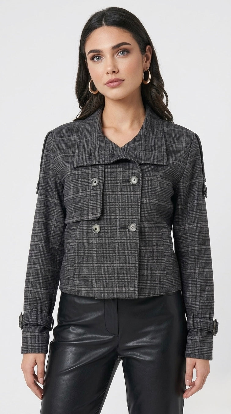 CASACA FUNNEL NECK JACKET ALE  NEGRA