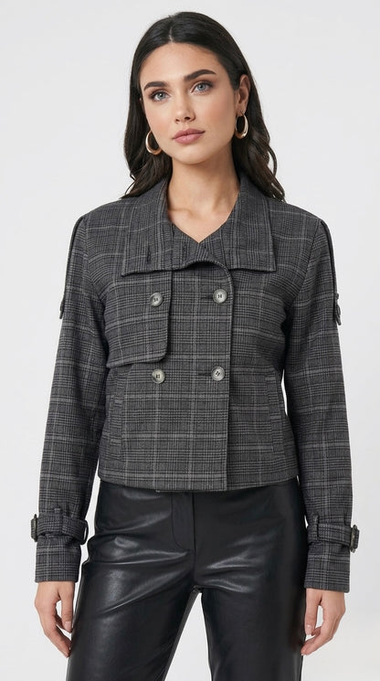 CASACA FUNNEL NECK JACKET ALE  NEGRA