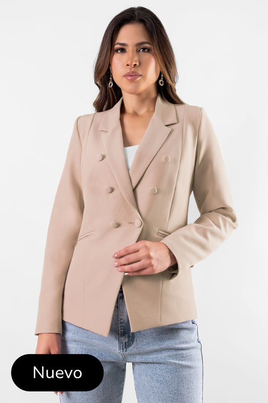 BLAZER CRUZADO GALICIA BEIGE