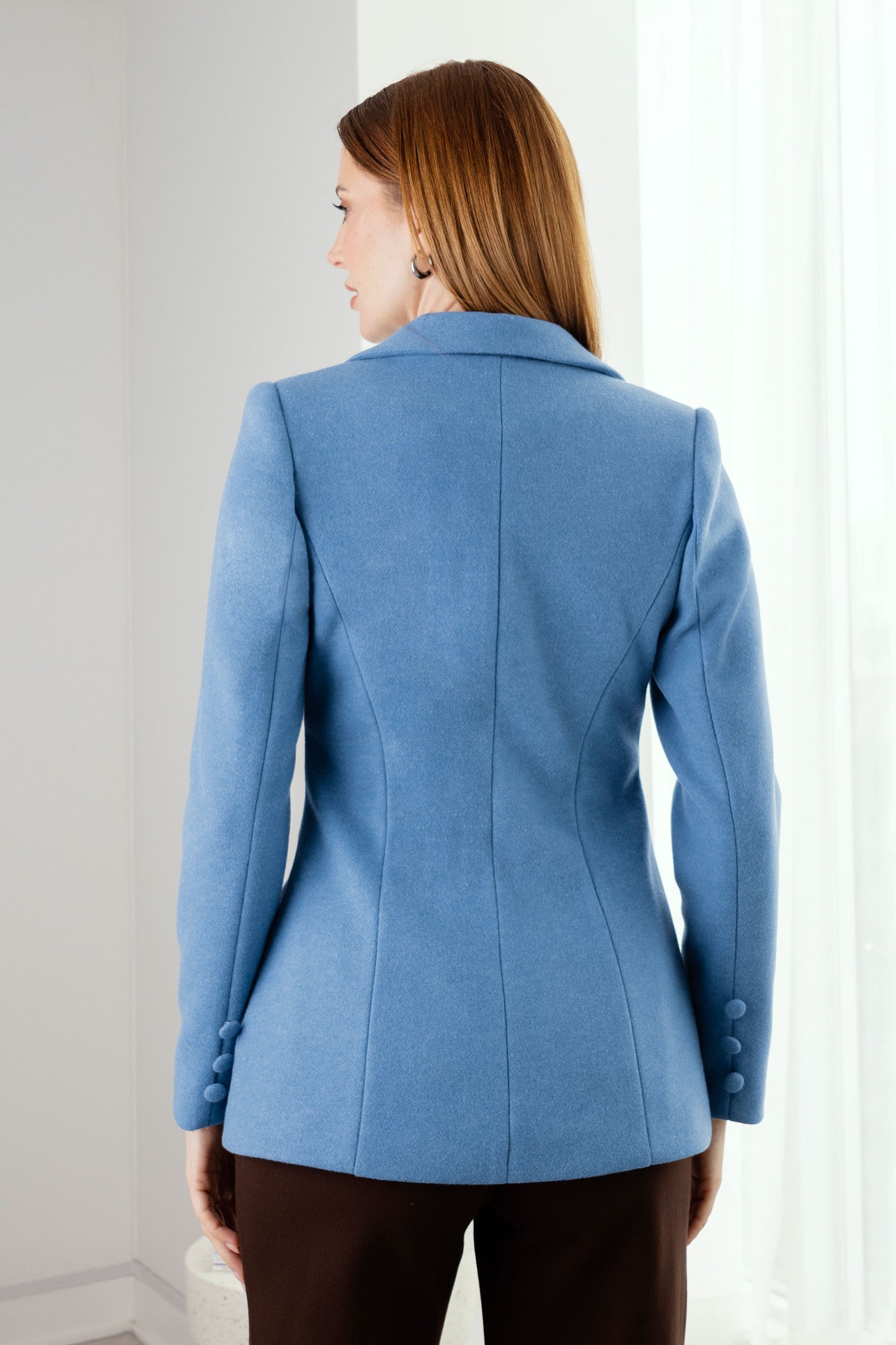 BLAZER DE PAÑO LIDIA ACERO
