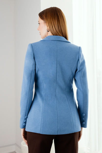 BLAZER DE PAÑO LIDIA ACERO