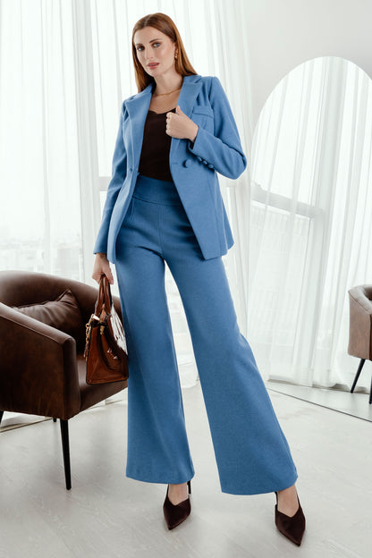BLAZER DE PAÑO LIDIA ACERO