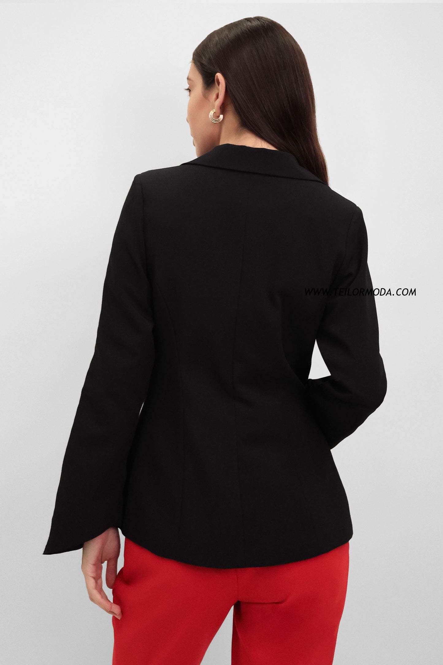 BLAZER CRUZADO SOPHIE NEGRO