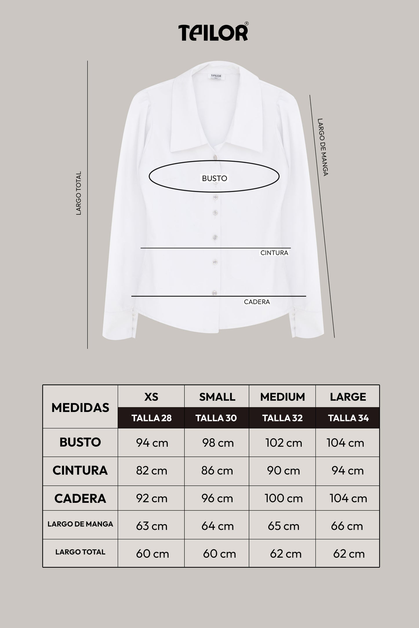 BLUSA CON LAZO REMOVIBLE FEDRA BEIGE