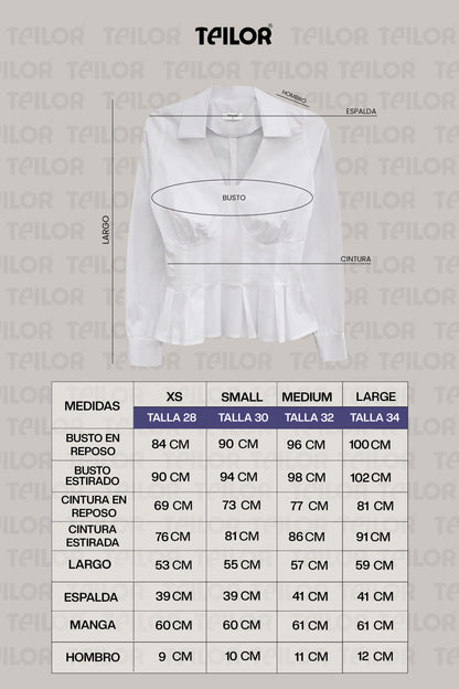 BLUSA PEPLUM ROMY BLANCO