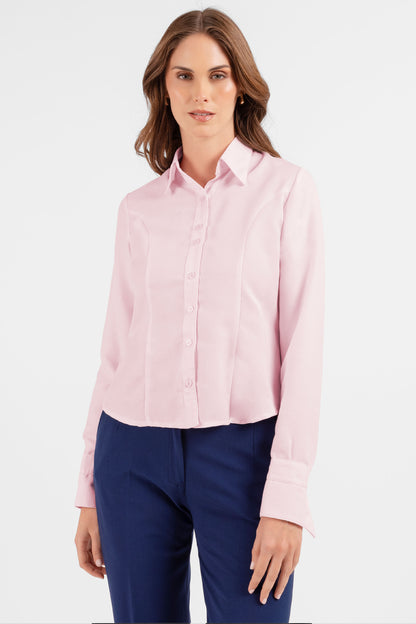 BLUSA CAMISA COTON ISABEL ROSADO