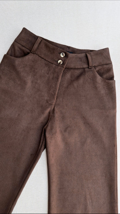 PANTALON PALAZZO OLIVIA MARRÓN