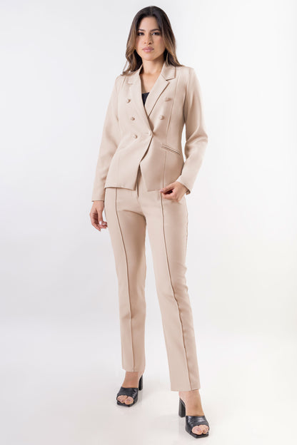 CONJUNTO SASTRE BEIGE RECTO GALICIA