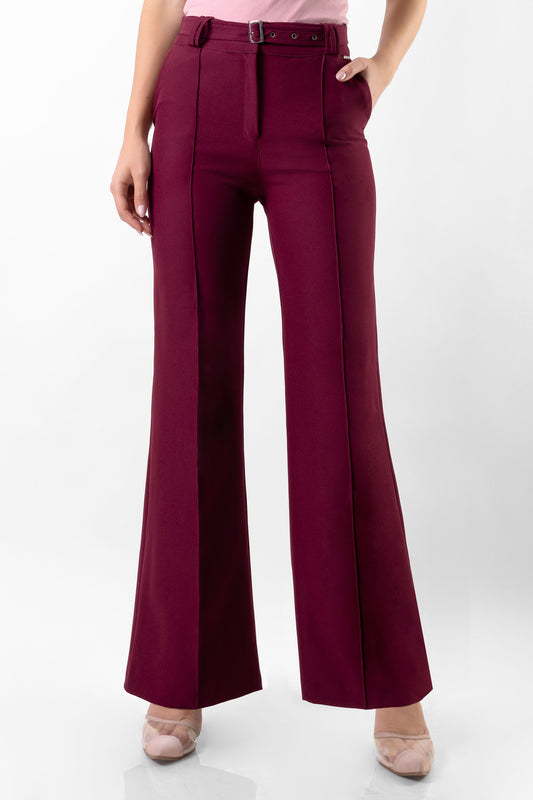 PANTALÓN PALAZZO GALICIA BORGOÑA