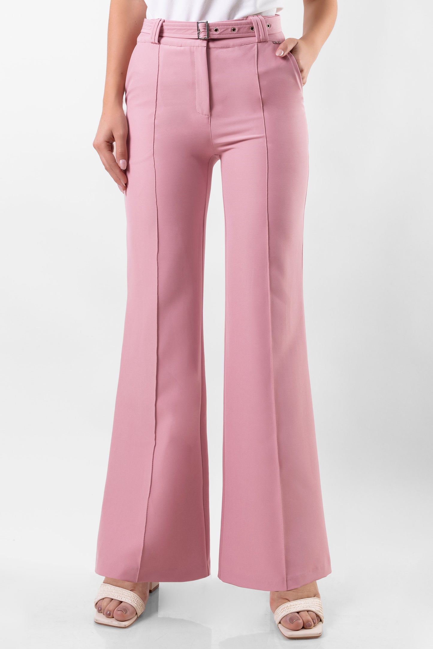 PANTALÓN PALAZZO GALICIA PALO ROSA