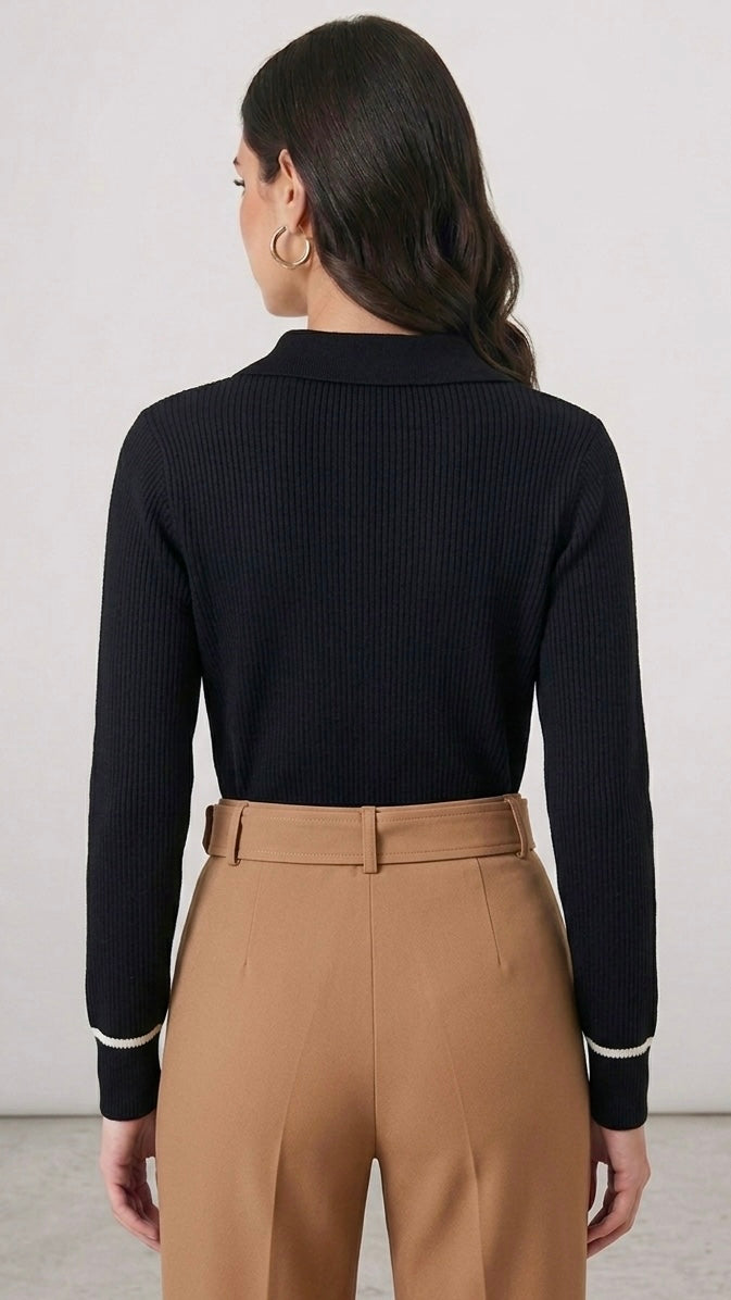 SWEATER CHOMPA ANNIE NEGRO