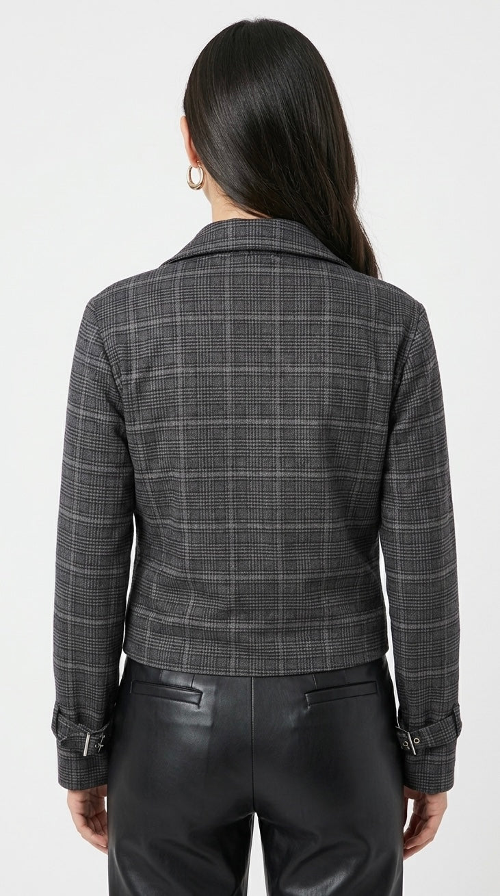 CASACA FUNNEL NECK JACKET ALE  NEGRA