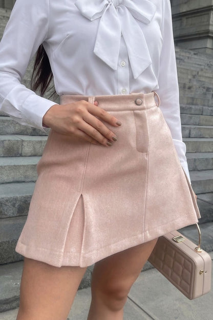 FALDA DE INVIERNO PAÑO HELLEN BEIGE