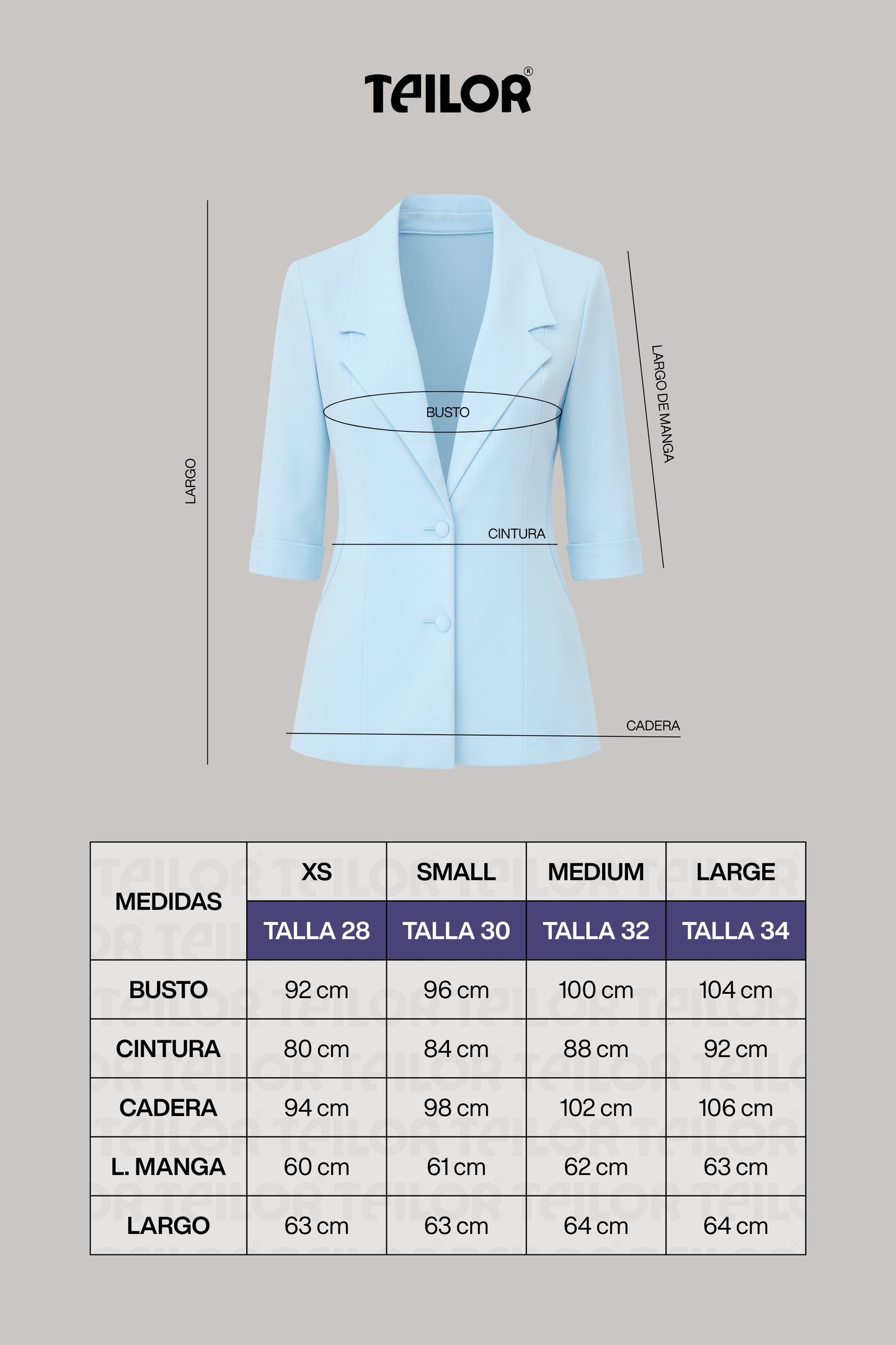 Blazer manga corta  3/4 para verano silvia  blanco