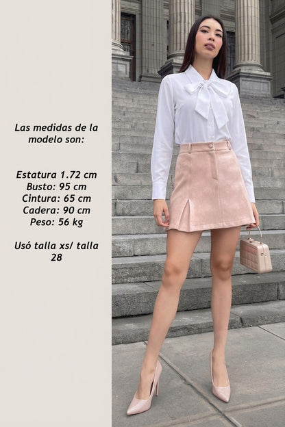 FALDA DE INVIERNO PAÑO HELLEN BEIGE
