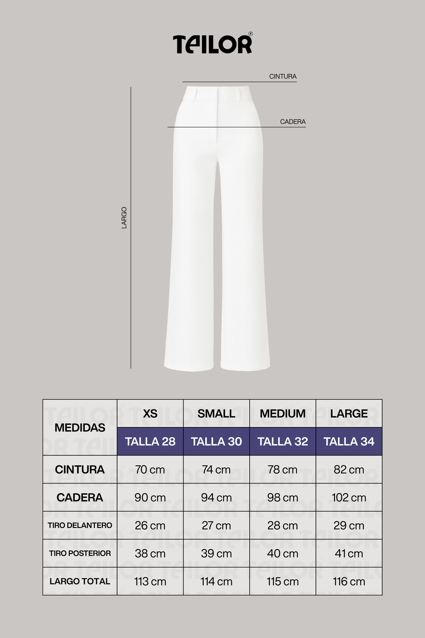 Set de conjunto tres piezas silvia color blanco