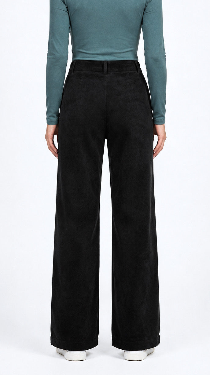 PANTALON PALAZZO OLIVIA NEGRO