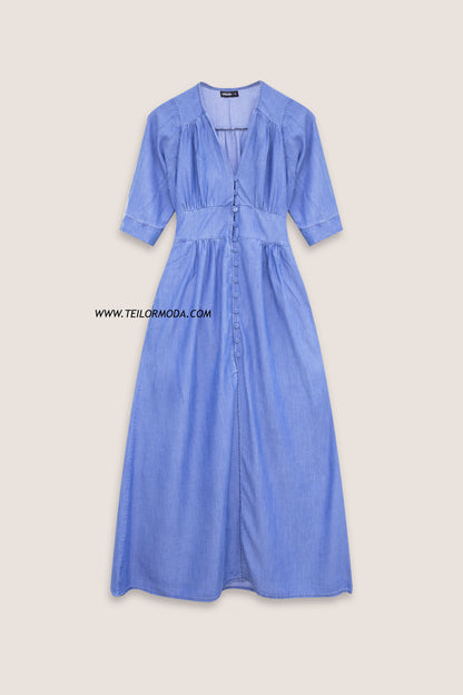 VESTIDO LARGO DENIM NEREA