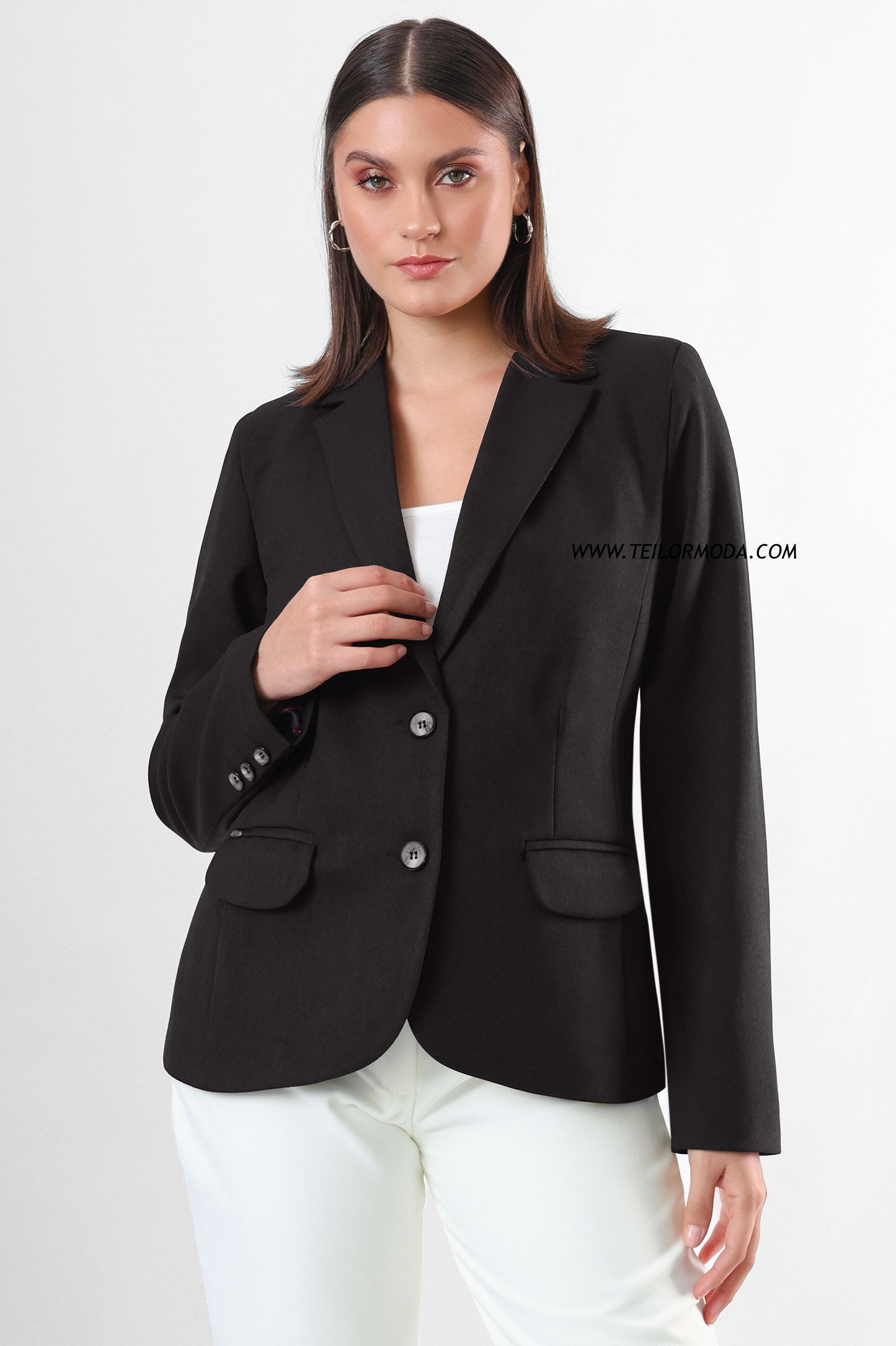 BLAZER SASTRE VALENTINA NEGRO