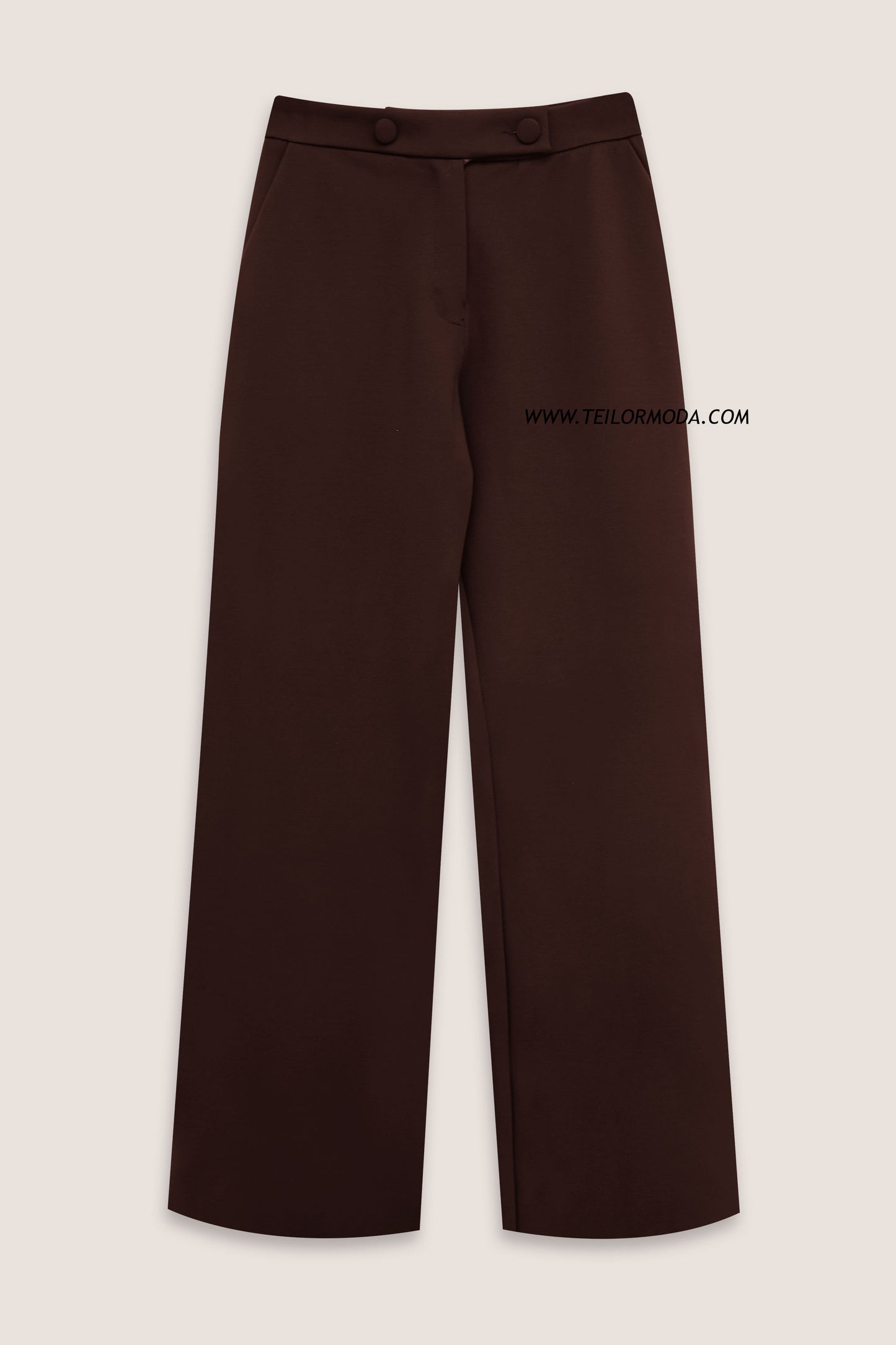 PANTALON PALAZZO MARTINA MARRÓN