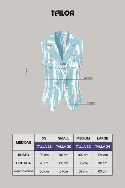 BLUSA MANGA CERO AQUA NEGRO