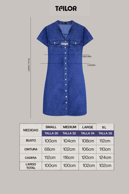 VESTIDO MIDI DENIM ELIANNA