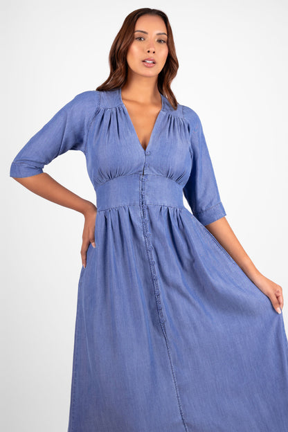 VESTIDO LARGO DENIM NEREA