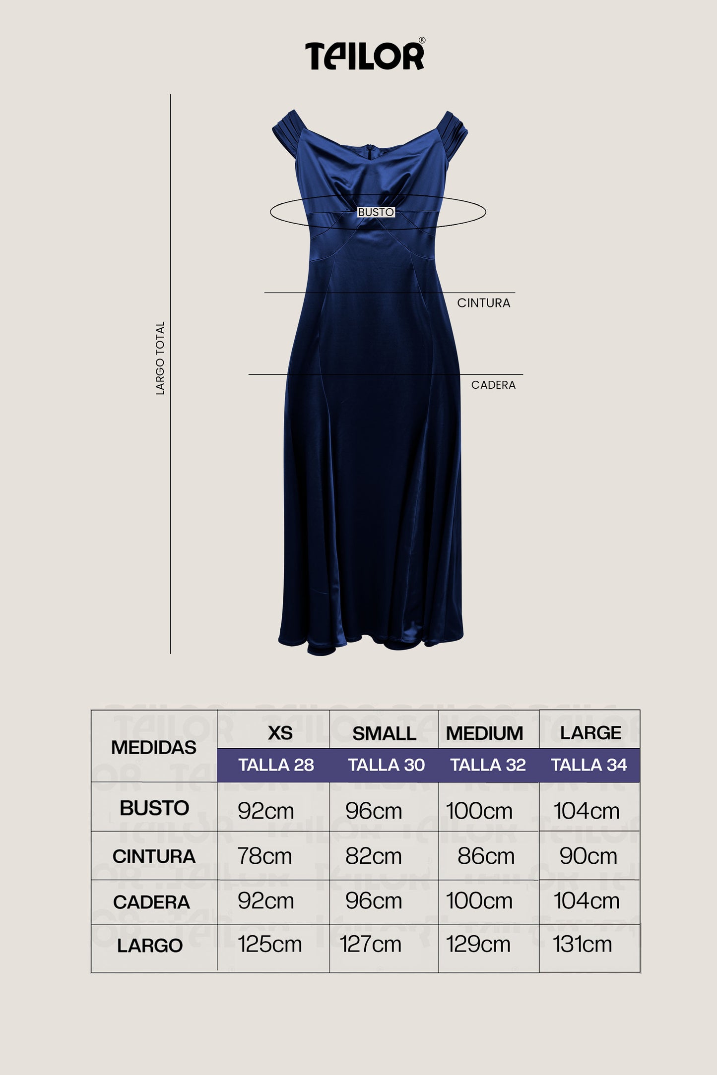 VESTIDO COCTEL LARGO JULIETA AZUL