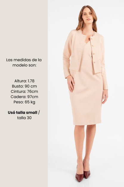 VESTIDO SASTRE MARGARET BEIGE